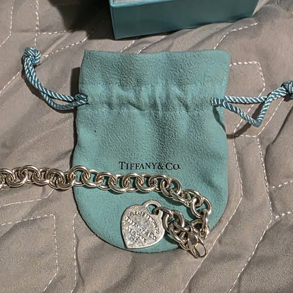 Tiffany & Co. Silver Heart Tag Bracelet